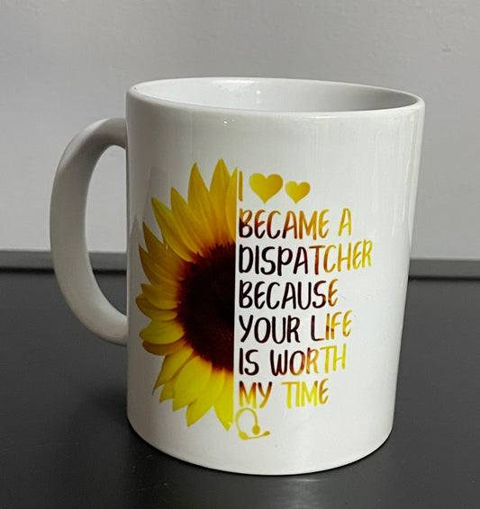 Dispatcher Sunflower 11oz Coffee cup