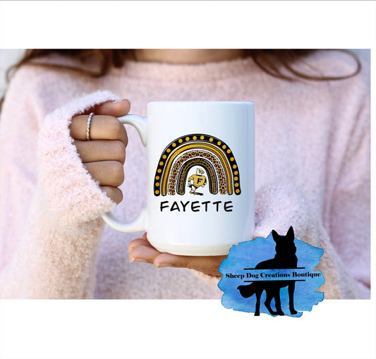 Fayette Falcon Rainbow Coffee Mug